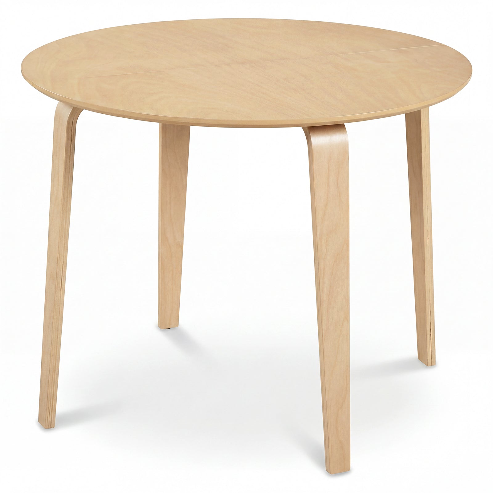 37.5" Round Dining Table, Rubber Wood Legs, Natural