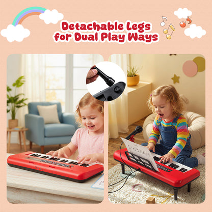 37 Keys Kids Piano Keyboard, Portable Musical Toy, Red Pianos & Keyboards at Gallery Canada