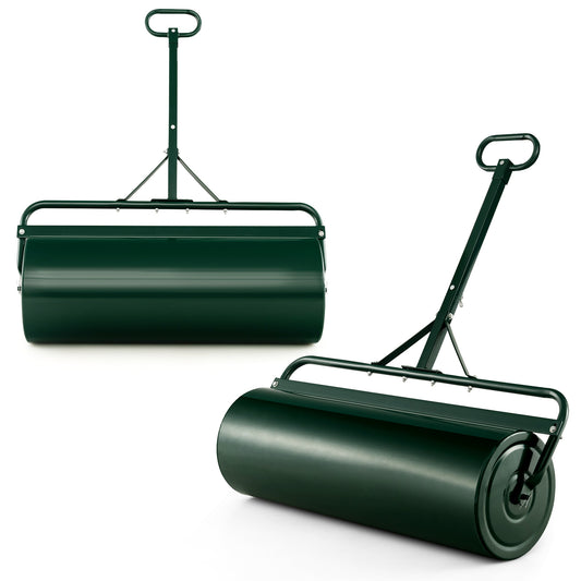 39 Inch Wide Push Tow Lawn Roller, Green Lawn Care Tools Green at Gallery Canada