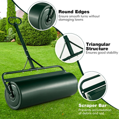 39 Inch Wide Push Tow Lawn Roller, Green Lawn Care Tools at Gallery Canada