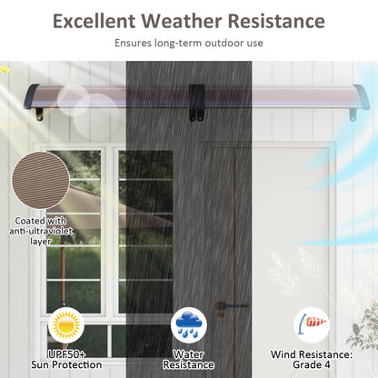 39 x 30 In Outdoor Door Window Awning Canopy, Brown Outdoor Shades at Gallery Canada