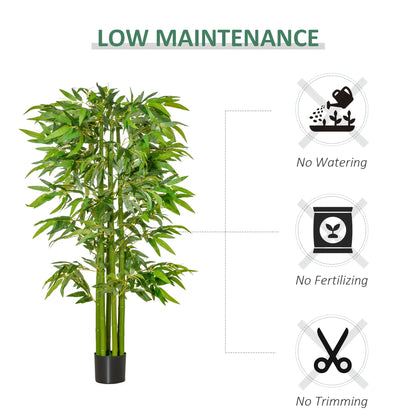 5.3ft Artificial Bamboo Tree with Pot, Indoor Decor for Home, Office Artificial Trees at Gallery Canada