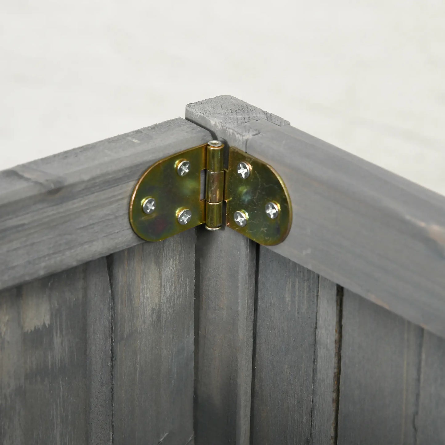 Foldable Elevated Planter Box, Wooden Raised Garden Bed, Grey Wooden Planter Boxes at Gallery Canada