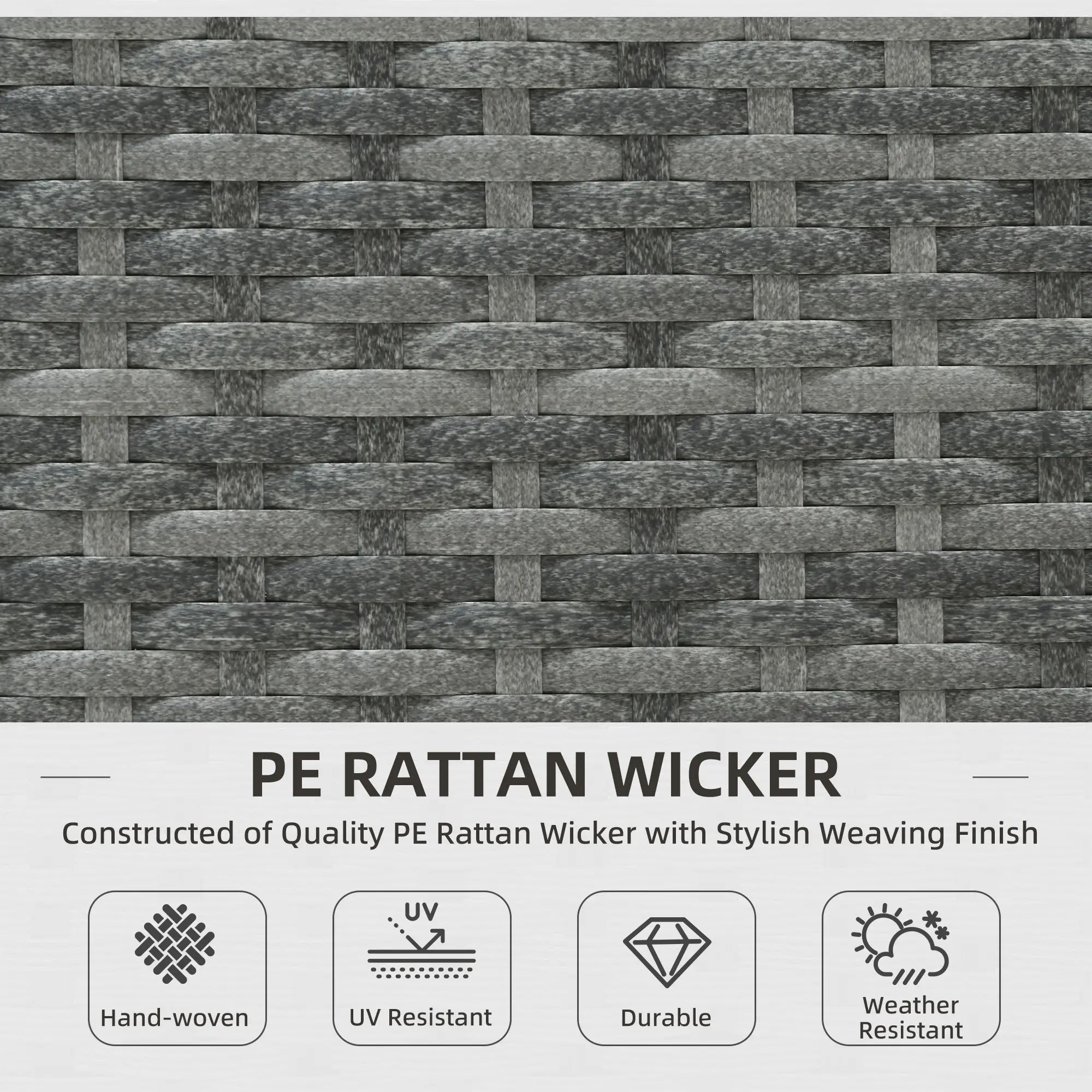 3pc Rattan Wicker Outdoor Furniture Set, Loveseats Coffee Table, Beige Patio Furniture Sets at Gallery Canada