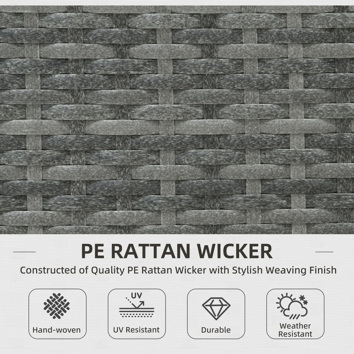 3pc Rattan Wicker Outdoor Furniture Set, Loveseats Coffee Table, Beige Patio Furniture Sets at Gallery Canada