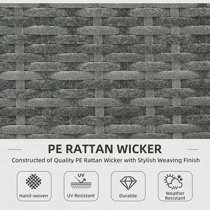 3pc Rattan Wicker Outdoor Furniture Set, Loveseats Coffee Table, Beige Patio Furniture Sets at Gallery Canada