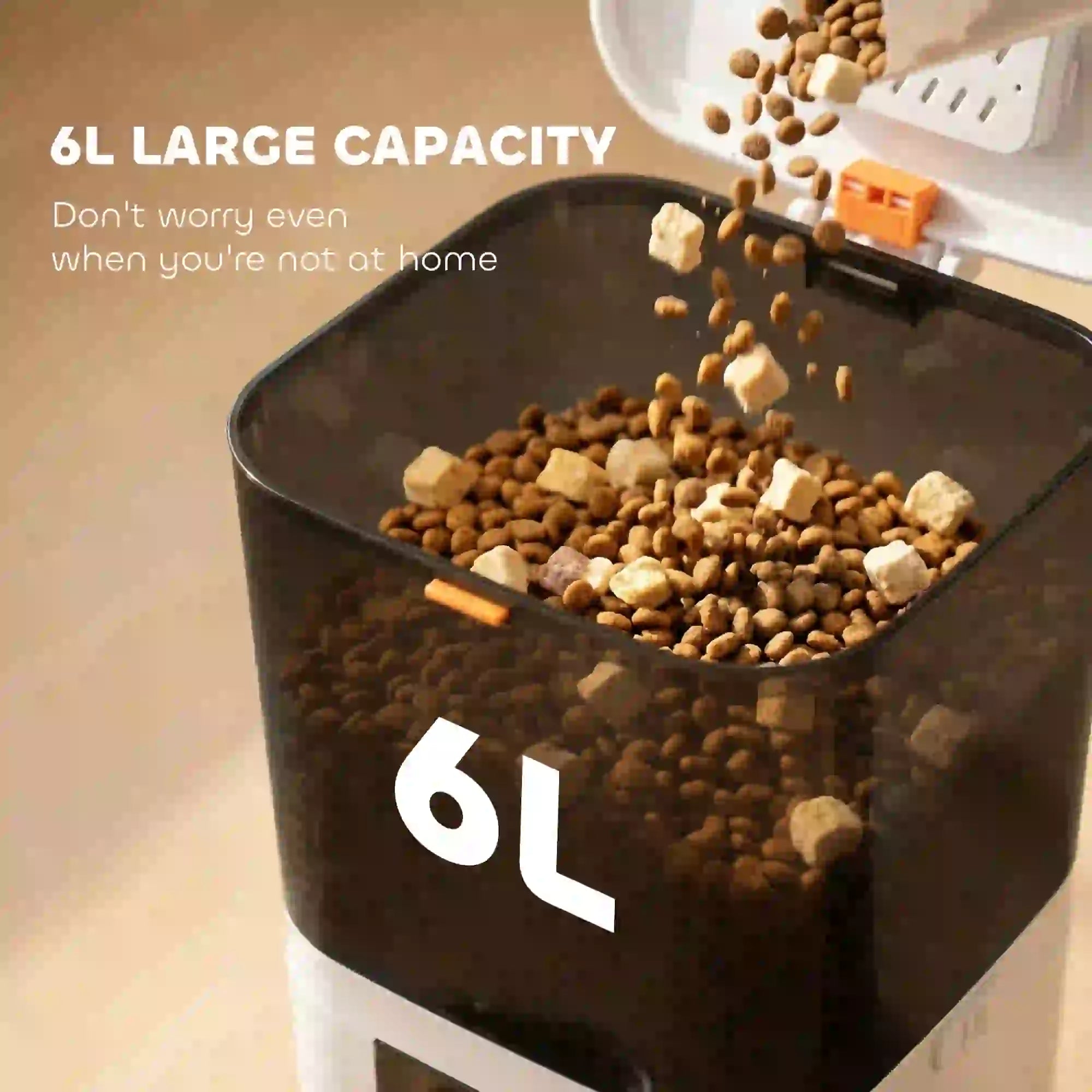 Automatic Cat Feeder, App Control, Smart Food Dispenser, 10s Voice Recorder, 6L Dog Bowls at Gallery Canada