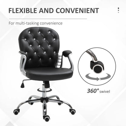 Ergonomic Office Chair, Adjustable Height, Padded Seat, Black Executive & Manager Chairs at Gallery Canada