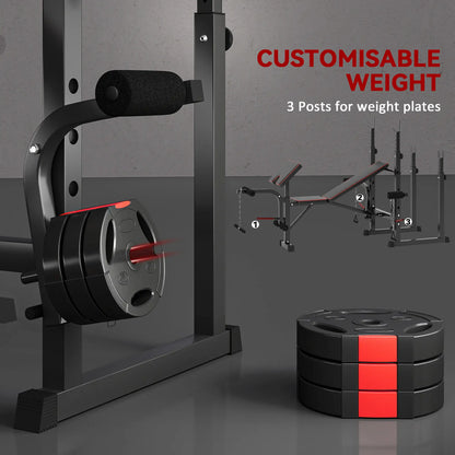 Weight Bench with Barbell Rack, Preacher Curl, Leg Curl Machine Weight Benches at Gallery Canada