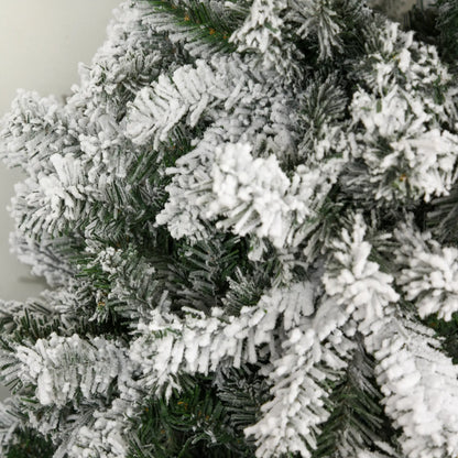 6ft Snow Flocked Artificial Christmas Tree, 250 LED Lights, 928 Branches Flocked Christmas Trees at Gallery Canada