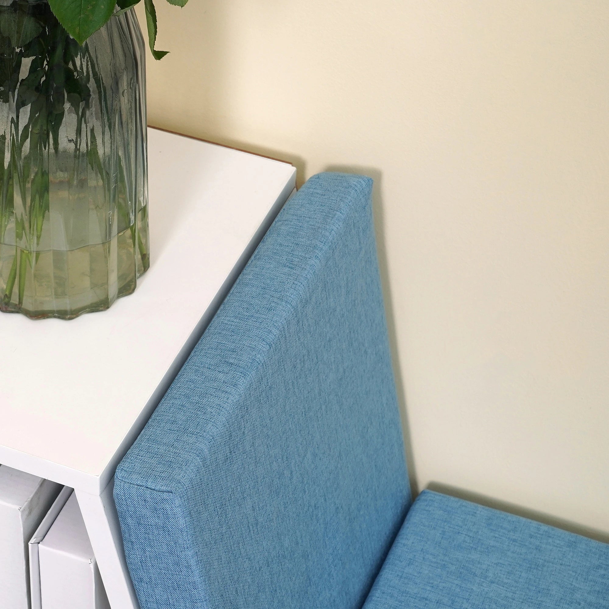 5-Cube Bookshelf with Storage, Cushioned Reading Nook, Blue Small Bookshelves at Gallery Canada