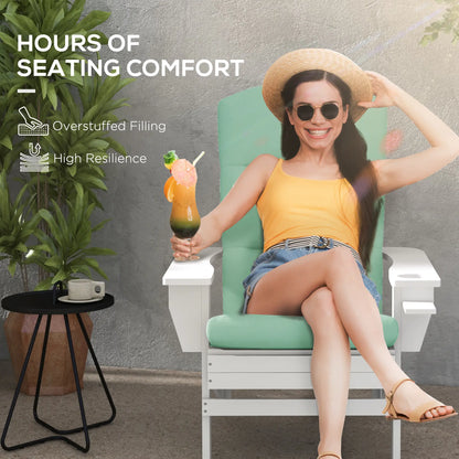 Adirondack Chair Cushion, with Back and Ties, Green Patio Chair Cushions at Gallery Canada