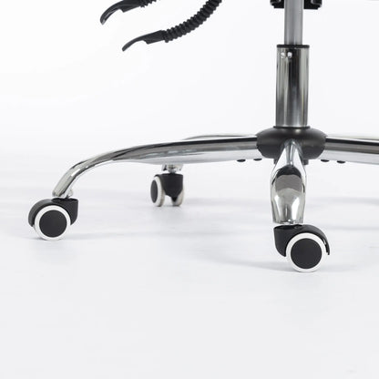 Criss Cross Chair With Wheels, Waterfall Armrests, Dark Grey, Dark Grey