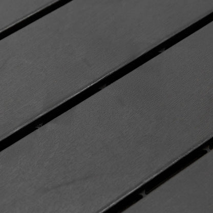9 Pcs PP Interlocking Deck Tile, 12 x 12, Indoor Outdoor, Black Deck Tiles at Gallery Canada