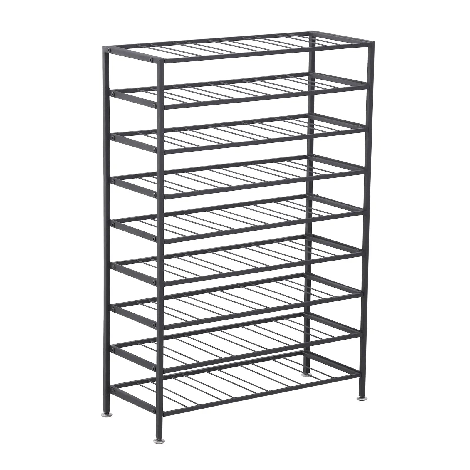 9-Tier Metal Wine Rack, 54 Bottles, Freestanding, Black Wine Racks at Gallery Canada