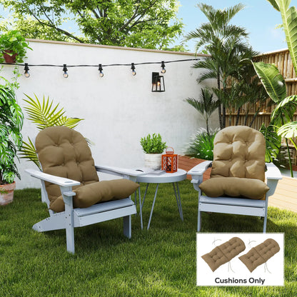 Adirondack Chair Cushions, Set of 2, Khaki Patio Chair Cushions at Gallery Canada