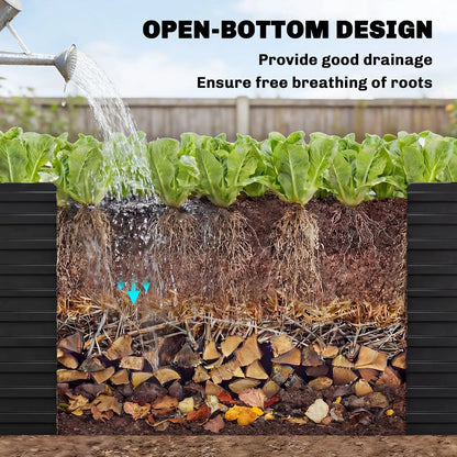 5' x 3' x 2' Galvanized Raised Garden Bed, Black Planter Box, Black Galvanized Planter Boxes at Gallery Canada
