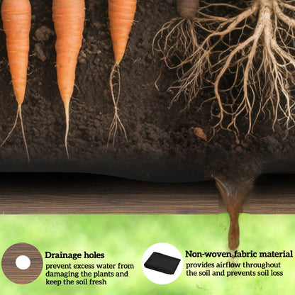 Mobile Raised Garden Bed, Elevated Wood Planter Box, Lockable Wheels, Storage Shelf, Carbonized