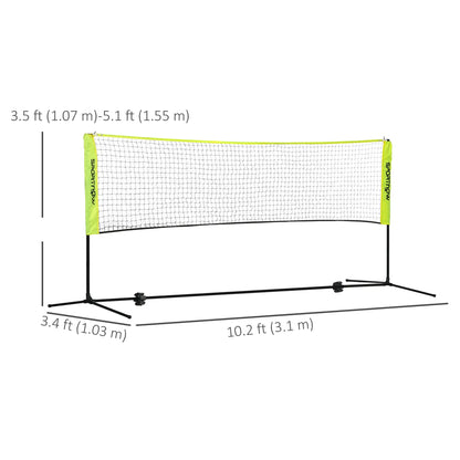 10ft Adjustable Badminton Net, With Carry Bag, Yellow Badminton at Gallery Canada