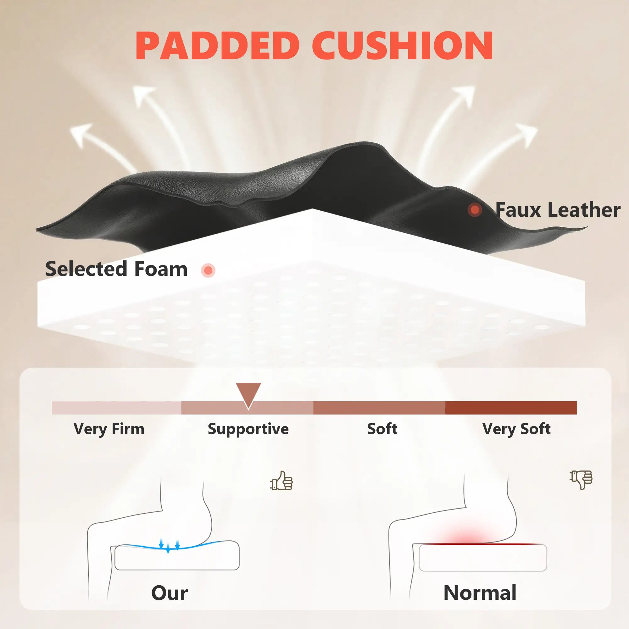 6 Point Vibration Massage Office Chair, PU Leather, Heated, Black Massage Chairs at Gallery Canada