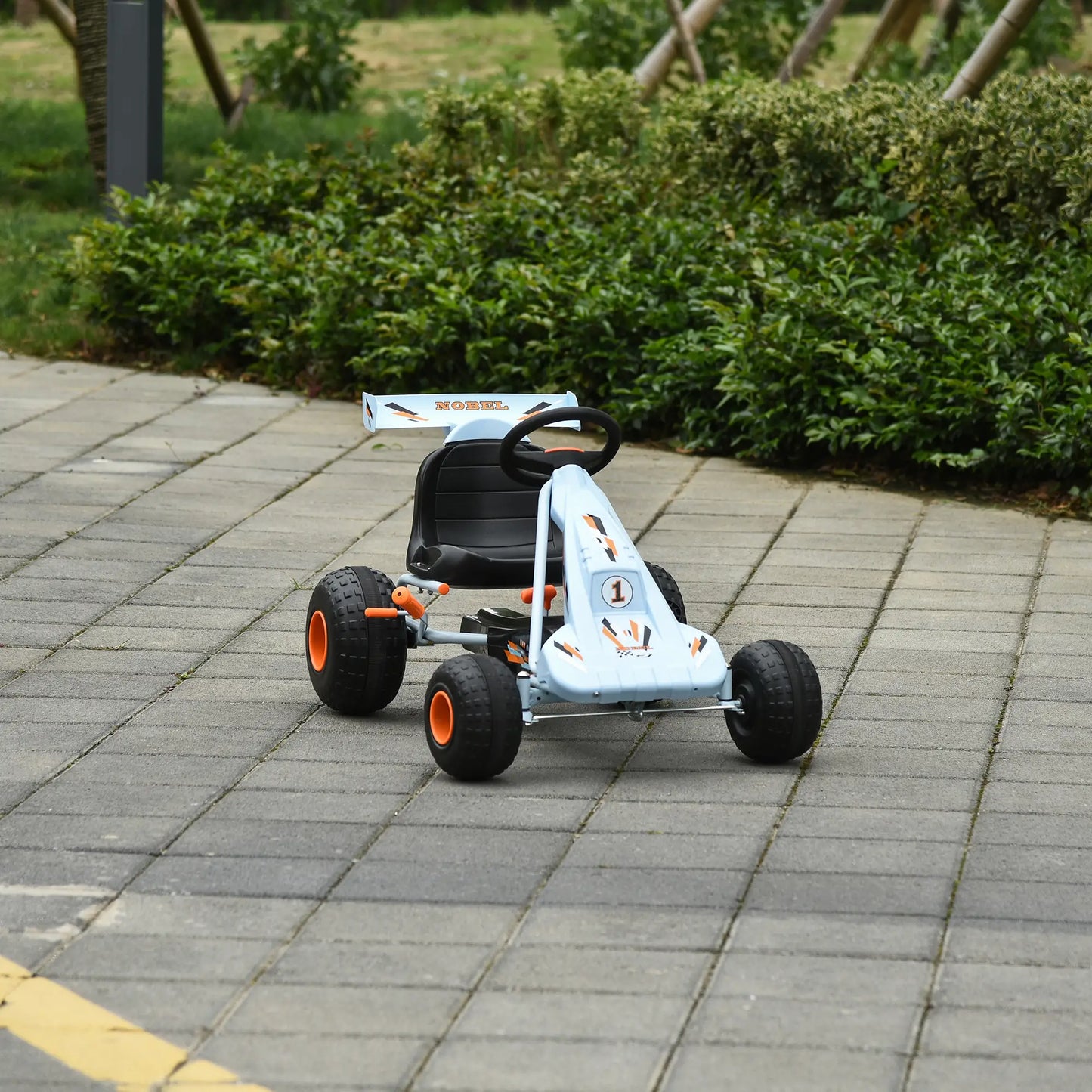 Kids Pedal Go Kart, 4 Wheel Ride on Car, Adjustable Seat, Handbrake, 3-6 Years Pedal Go Karts for Kids at Gallery Canada