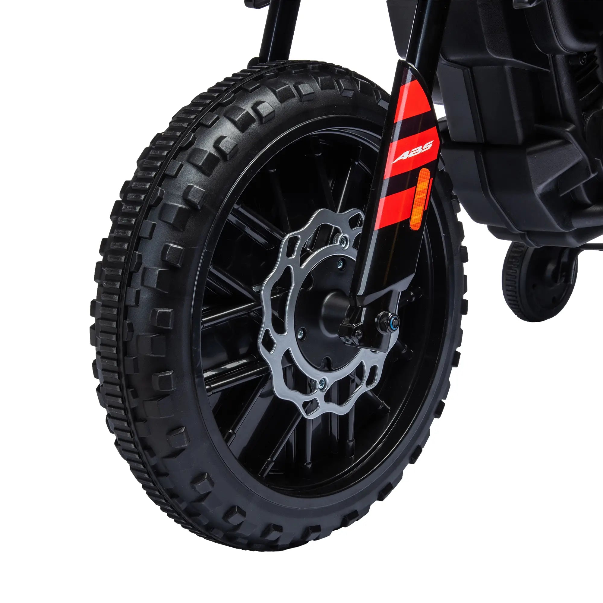 12V Kids Electric Motorcycle, Battery Powered Dirt Bike with Training Wheels, Red Electric Ride On Toys at Gallery Canada