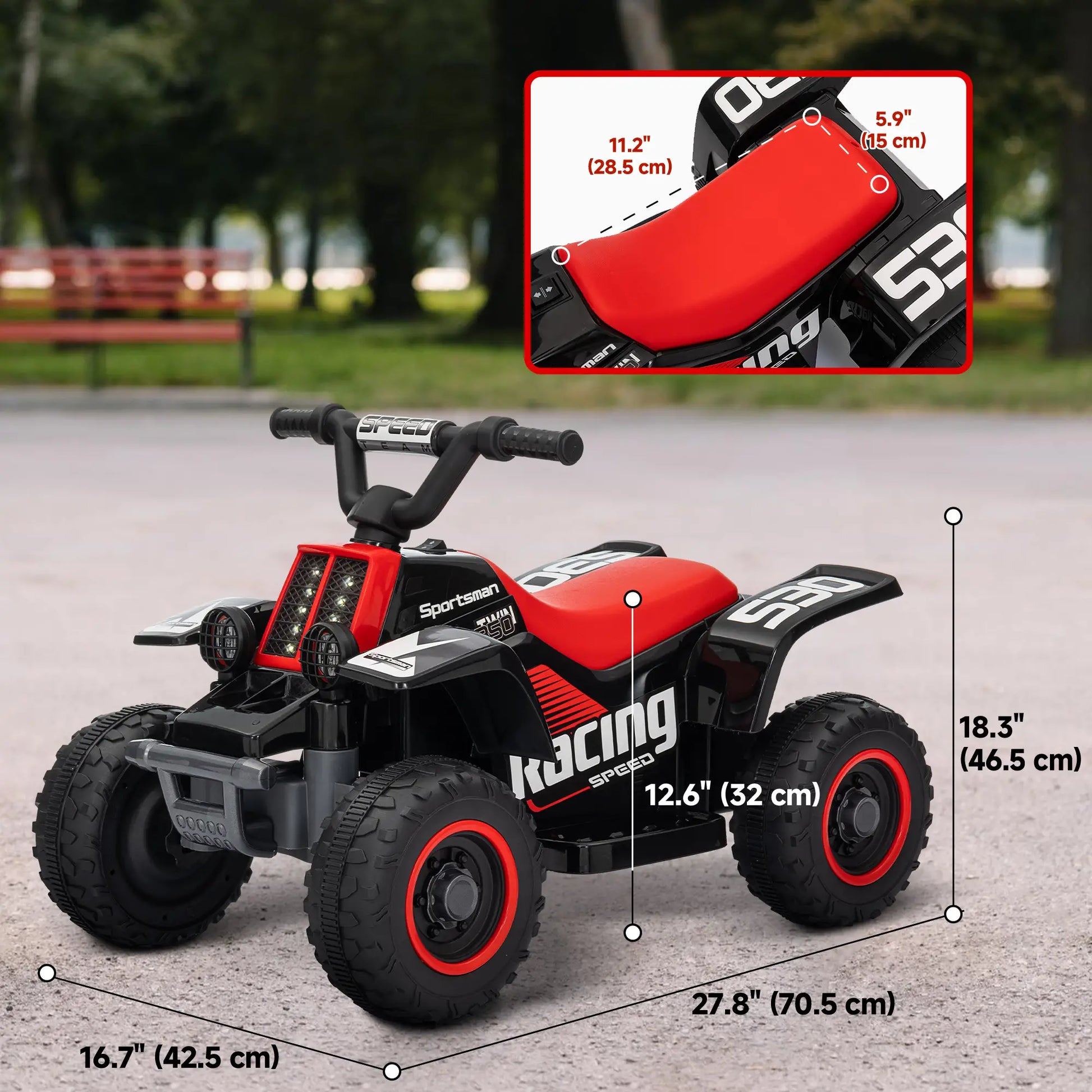 6V Kids ATV Quad, 4 Wheeler Electric Ride On Car, Black Electric Toy Cars at Gallery Canada