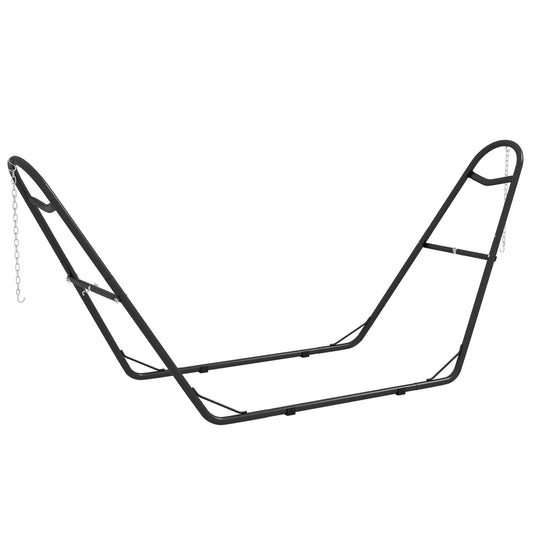 10.3Ft Adjustable Hammock Stand, Fits 9-14Ft, 450Lbs, Black Hammock Stands Black at Gallery Canada