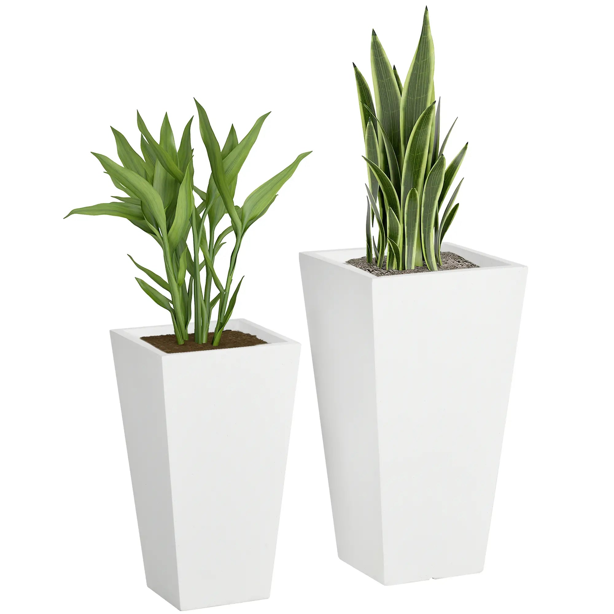 Set of 2 Tall Planters, 22