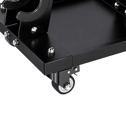 5-Tier Dumbbell Rack, A-Frame Weight Stand with Tray and Wheels, 264 LBS, Black Dumbbells & Barbells at Gallery Canada