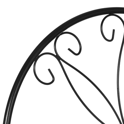 Metal Garden Trellis, Pack of 2, Arched Grid Panels, 20" x 60", Black Plant Stands at Gallery Canada