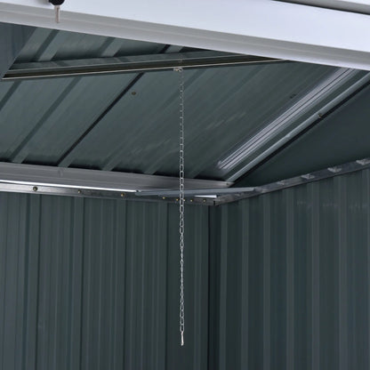 5ft x 3ft Outdoor Garbage Bin Storage Shed, Lockable Doors, Black Sheds at Gallery Canada