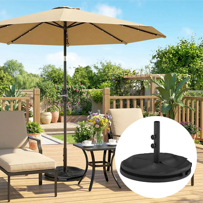 Portable Outdoor Umbrella Stand, 1.4"/1.5"/1.9" Pole Base, Black Umbrella Bases at Gallery Canada