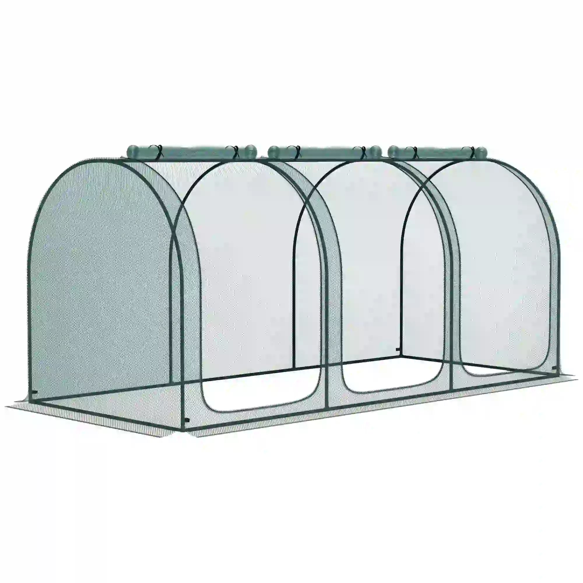 9' x 4' Crop Cage, Garden Plant Protector, 3 Zippered Doors, 4 Stakes Walk In Greenhouses at Gallery Canada