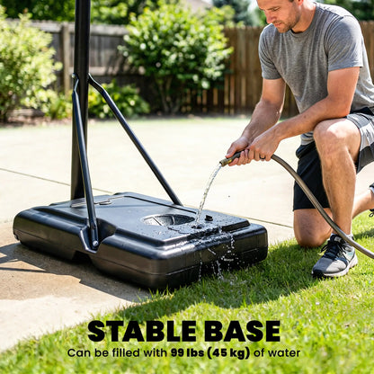 Portable Basketball Hoop, 4.4-10ft Adjustable Height With Wheels Basketball at Gallery Canada