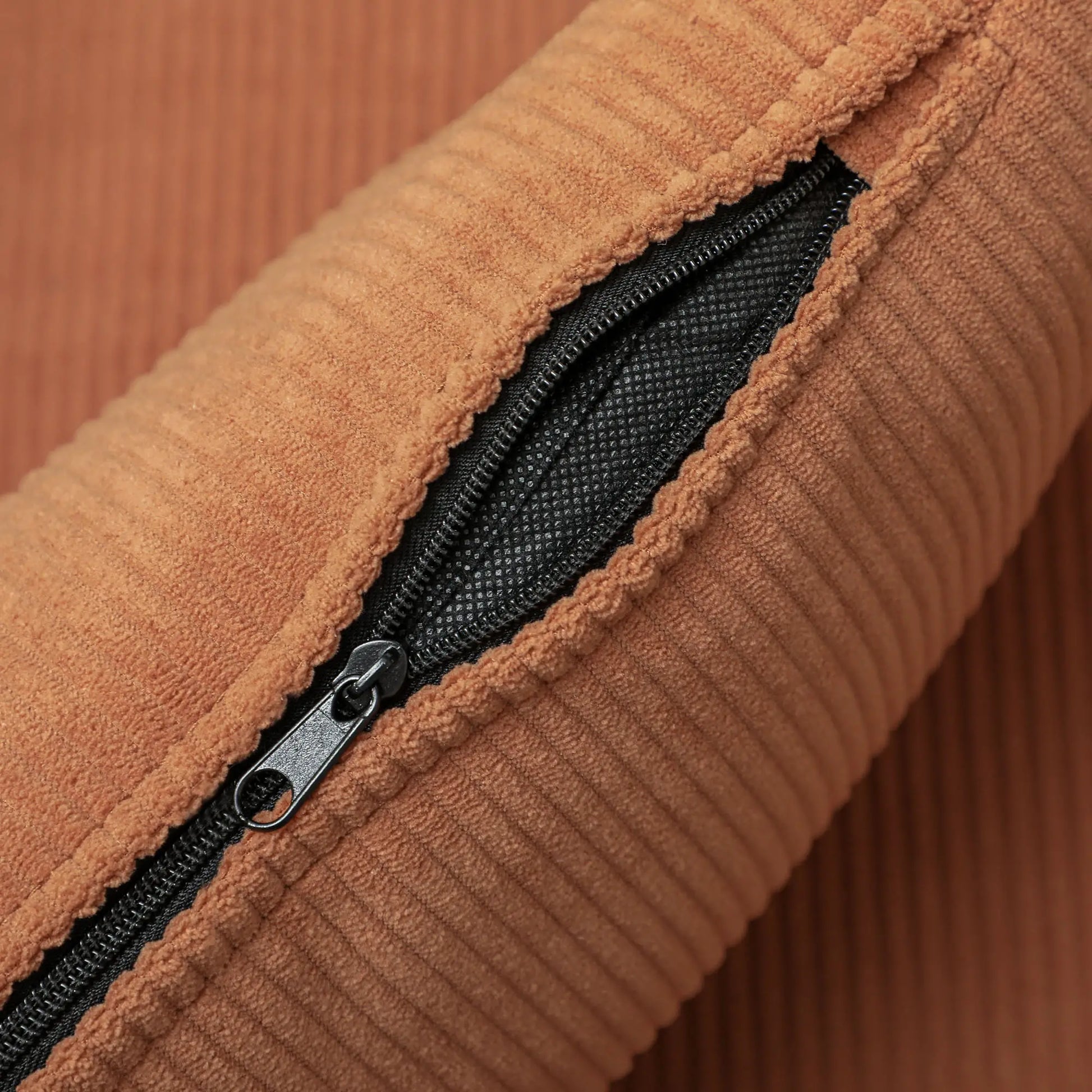 Modern Accent Chair, Upholstered Armchair, Solid Wood Legs, Lumbar Pillow, Orange Accent Chairs at Gallery Canada