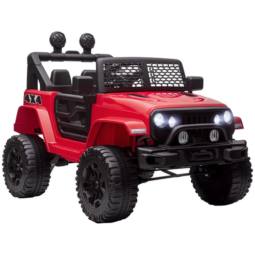 12V Kids Ride On Car, Off Road Truck, SUV Electric, Red