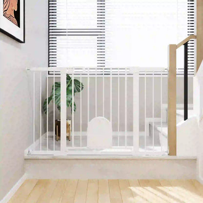 30"-52" Extra Wide Pet Gate, Small Door, 30"H, White Houses, Kennels & Pens at Gallery Canada