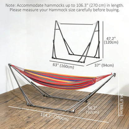 Portable Hammock Stand 3-In-1 Hanging Chair Rack, Black Hammock Stands at Gallery Canada