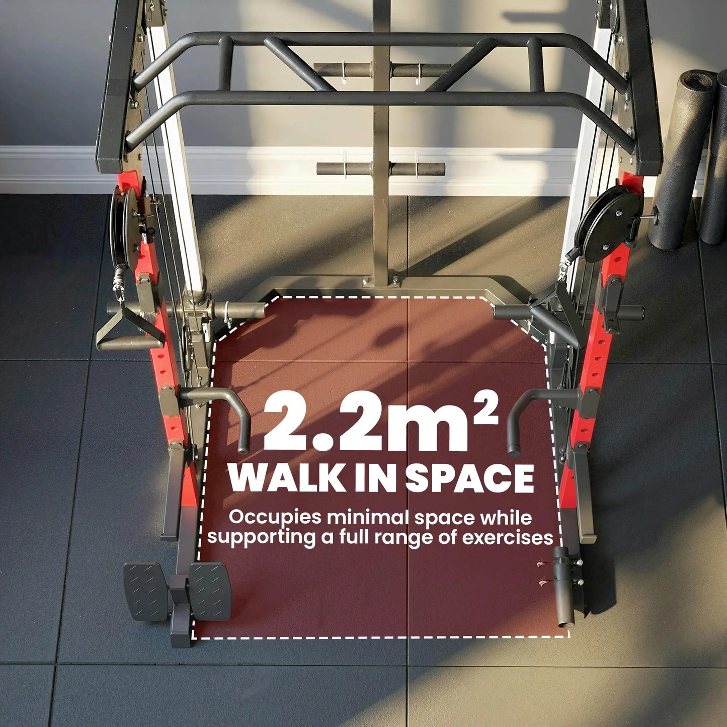 Power Cage Smith Machine, Adjustable Cable Pulley System, Pull-Up Bar, Dip Station, Landmine Power Towers at Gallery Canada