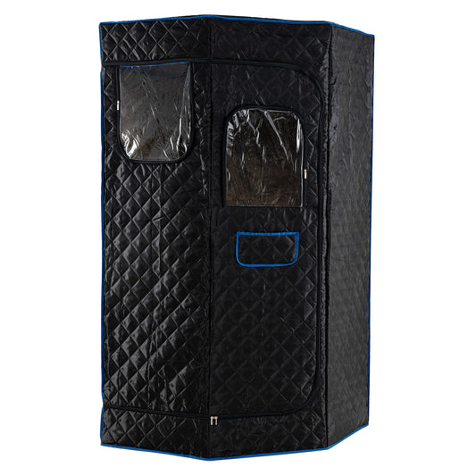 3L Portable Steam Sauna, Fast Heat, 9-Level Remote, Folding Chair, Black Sauna Black at Gallery Canada