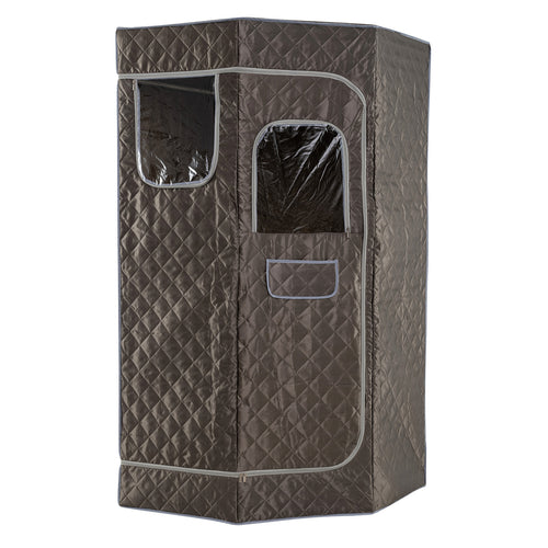 Portable Steam Sauna, 3L, Fast-Heat, 9-Level Remote, Folding Chair, Gray