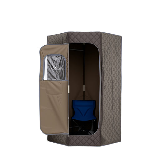 Portable Steam Sauna, 3L, Fast-Heat, 9-Level Remote, Folding Chair, Gray Sauna Gray at Gallery Canada