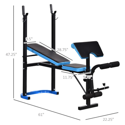Adjustable Weight Bench, Barbell Rack, Leg Developer, Black Weight Benches at Gallery Canada