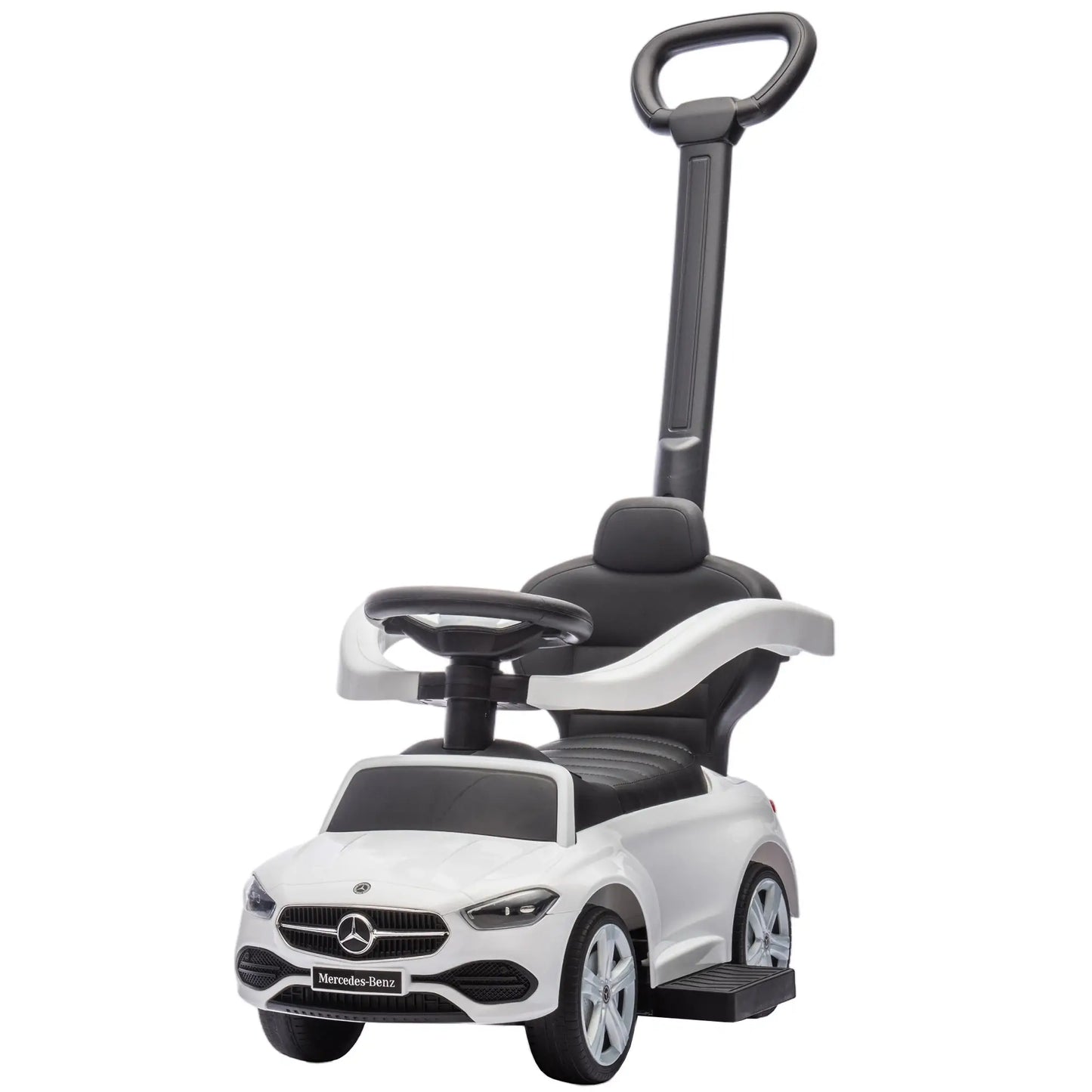 Mercedes-Benz 2-in-1 Toddler Push Car, White