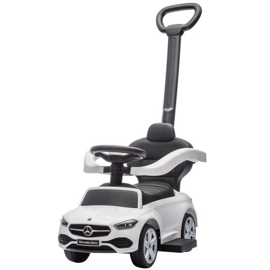 Mercedes-Benz 2-in-1 Toddler Push Car, White Push Cars for Toddlers White at Gallery Canada