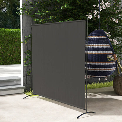 Single Panel Room Divider, UV30+ Privacy Screen, Dark Grey Side Awnings at Gallery Canada