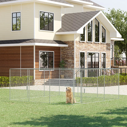 15.1' x 15.1' x 6' Dog Playpen, Galvanized Steel Frame, for Small Medium Dogs Houses, Kennels & Pens at Gallery Canada