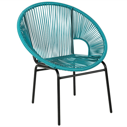 3PCS Patio Acapulco Bistro Set, Glass Table, Turquoise Patio Conversation Sets at Gallery Canada