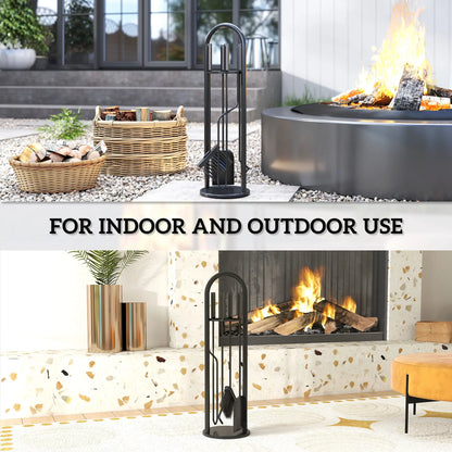 Fireplace Tools Set, 5 Pieces, Black Fireplaces & Accessories at Gallery Canada